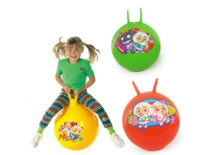 

Hot sale Thickened 55cm inflatable massage jumping ball for Children Health care PVC material bouncing balls Balance gym Ball