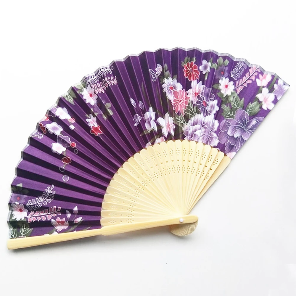 Декоративные веера Best продажи мода Китайский Японский ремесла Складной вентилятор Cherry Blossom Карманный ручной летний книги по искусству