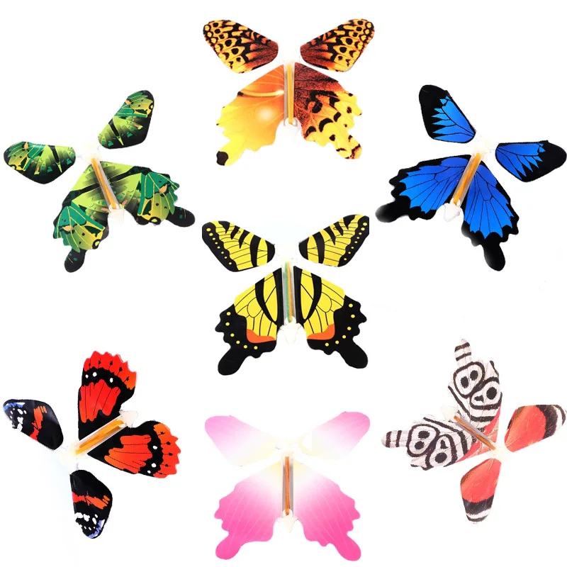 

50pcs/pack Magic Toy Transformation Fly Butterfly Props Magic Trick Change Hands Funny Prank Joke Mystical Fun Toy Surprise Gift