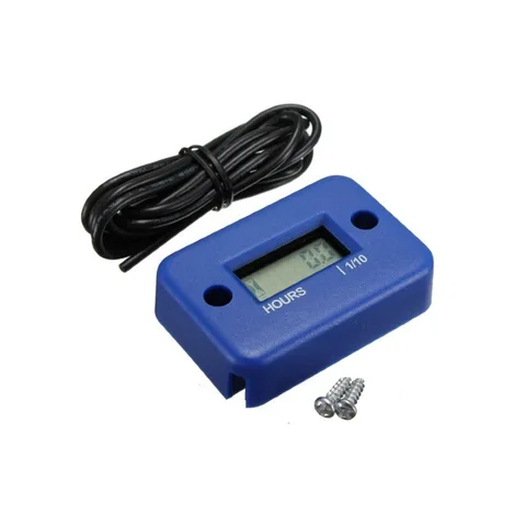Digital Tach Hour Meter Gauge Stroke Gas Engine Offroad Inductive Tachometer Waterproof Motor Instrument HTM-LB