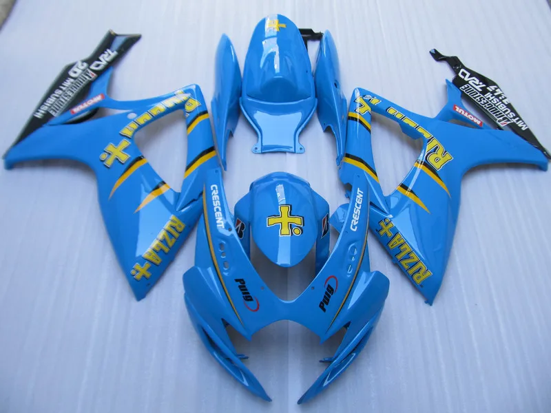 

Motorcycle Fairing Kit for SUZUKI GSXR 600 750 K6 06 07 GSXR600 GSXR750 2006 2007 ABS Cool blue Fairings set+7gifts SD54