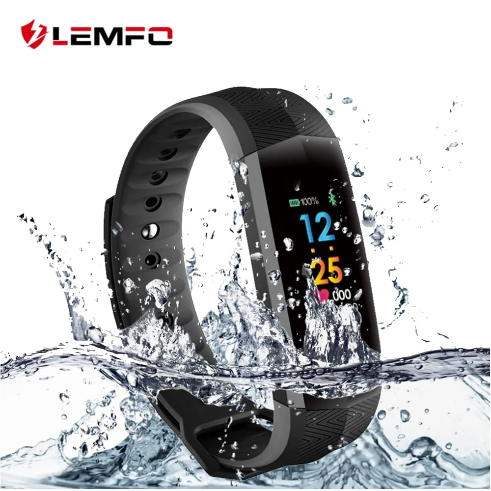 

LEMFO CD02 Fitness Bracelet Color Sport Smart Band Ip67 Waterproof Activity Tracker Heart Rate Monitor Pedometer 10 Days Standby