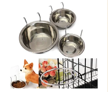 

Lowest price! Stainless Steel Standard Pet Dog Puppy Cat Food or Drink Water Bowl Dish