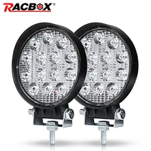 Лампа Worklight 4 дюйма 42 Вт 48 Вт 60 Вт внедорожный тонкий рабочий свет 12 в свет интерьер led 4x4 led трактор фара дальнего света для лодок