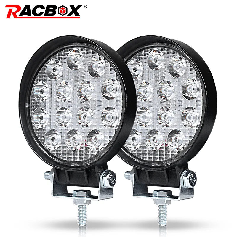 Lamp Worklight 4 6 18W 42W 48W Offroad font b slim b font Work Light 12v