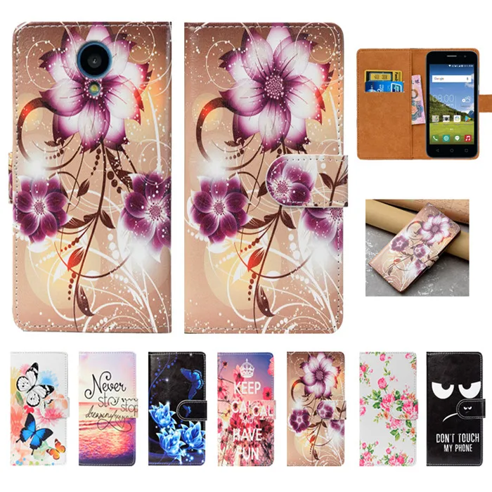 

For Philips S257 Case High Quality Pu Leather 4.5" Print Flip Wallet Case Back Cover Book Case For Philips S257 Cases