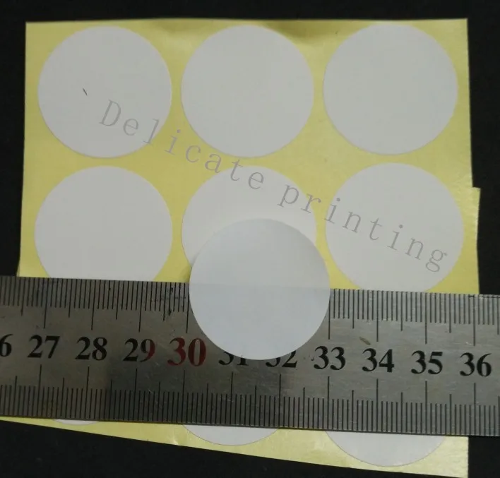 DIY диаметр 3 см DIY круглый белый бумажный стикер(Пользовательский логотип стоит дополнительная плата за логотип