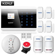 KERUI 433 МГц Беспроводная дымовая сигнализация для домашней безопасности IOS Android приложение управление GSM PSTN сигнализация системы безопасности дома