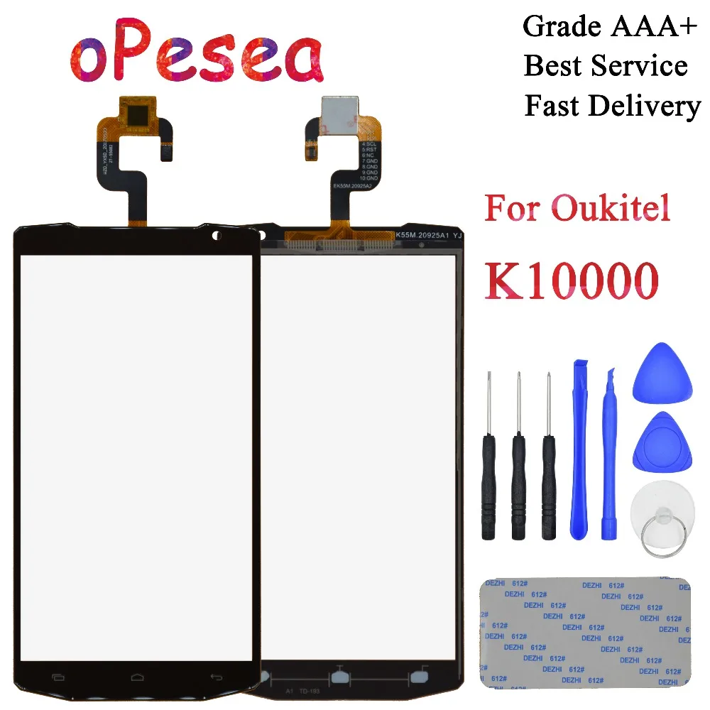 OPesea 5 ''для Oukitel K10000 Новый сенсорный экран дигитайзер сенсор передняя внешняя