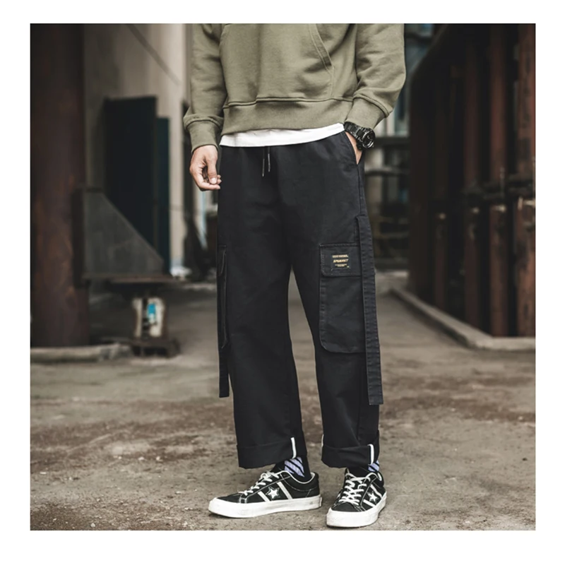Korean Streetwear Harajuku Pants Men Fashion Street Style Cargo Pants  (21)