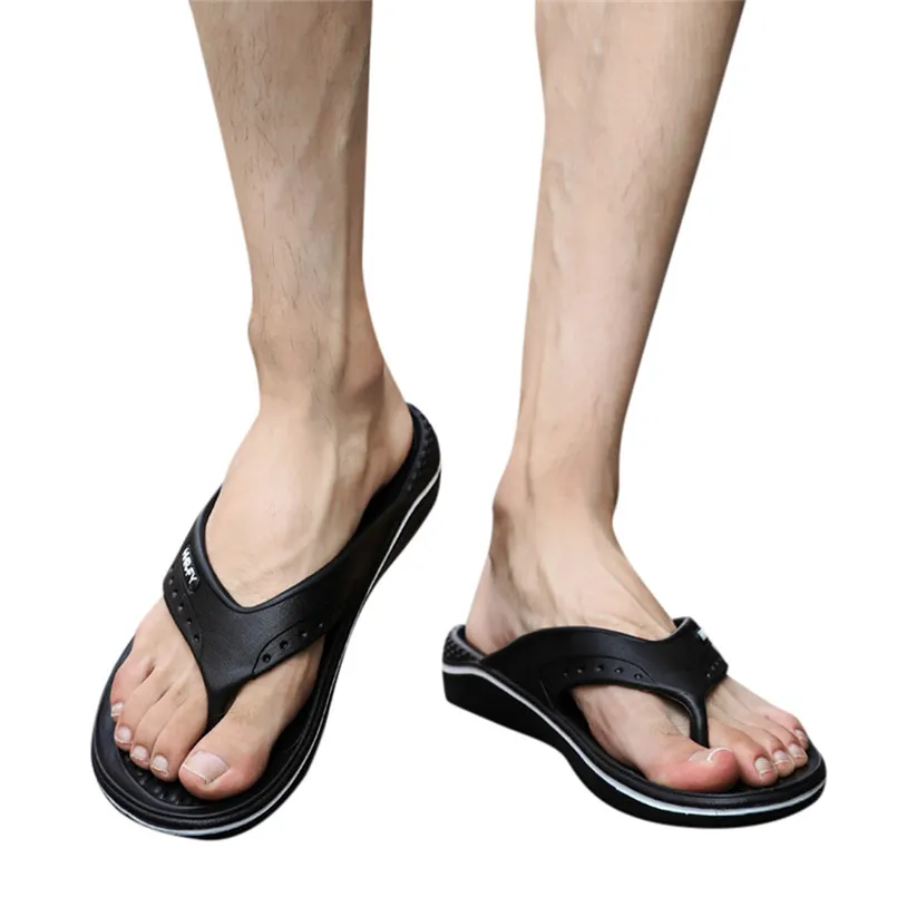 

Men's Fashion Casual Summer Flip Flop Home Shoes Beach Anti-Slip Slipper Slides Mans footwear terlik kapcie Slides 40jy11