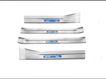 

Stainless steel External door sill Internal Scuff Plate Car accessorie For Nissan X-Trail 2017 2018 2019 4pc