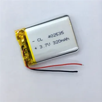 

1pc 320mAh 3.7V 402535 042535 Rechargeable Li-ion Lithium Polymer Battery Li-po Batteries Cells for MP3 MP4 MP5 Toys GPS PSP