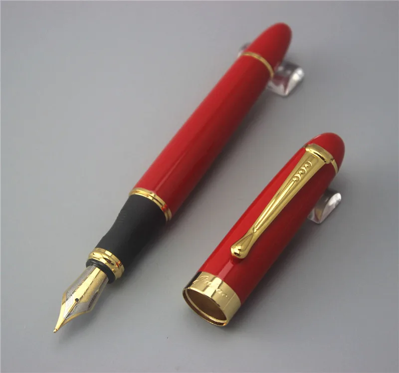 

New X450 Fine Deep Red Twist Carven Medium Nib Fountain Pen Study Office luxury Pens Christmas gifts