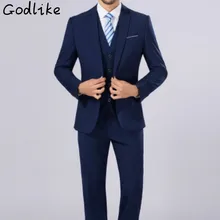 2017 men business casual dress is a large size professional suit wancher groom wedding dress/Men’s fashion cotton suit S-5XL