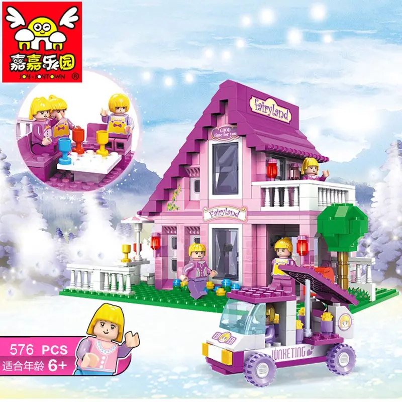 

576pcs Princess Castle Building Blocks Compatible With LegoINGlys Ninjagoes Friends for Kids Model Bricks Compatible Lepin Block