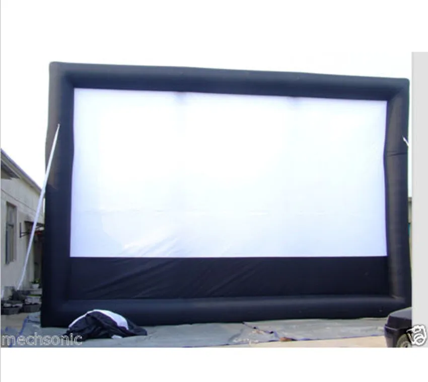 7*4 м гигантский надувной киноэкран, надувной экран для использования на открытом воздухе с воздуходувкой RH