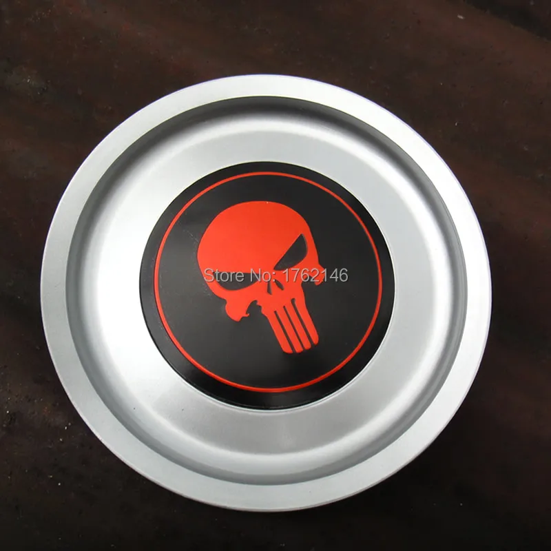 

4PCS Car Modify Red Skull Wheel Center Caps 1J0601149B Fit FOR1998-2005 BoraJetta Golf MK4