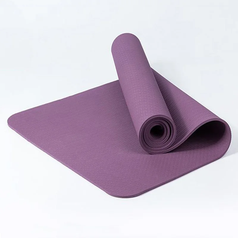 6 мм TPE Нескользящие унисекс коврики для йоги для фитнеса тонкие гимнастические коврики йога перчатки для УПРАЖНЕНИЙ пилатес безвкусные пляжные коврики 183*61*0,6 см