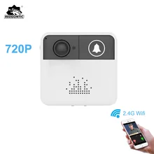 Redgontic Wireless Wifi Doorbell Intercom Door Bell Video Camera Two-Way Audio Night Vision APP Control for iOS Android Phones