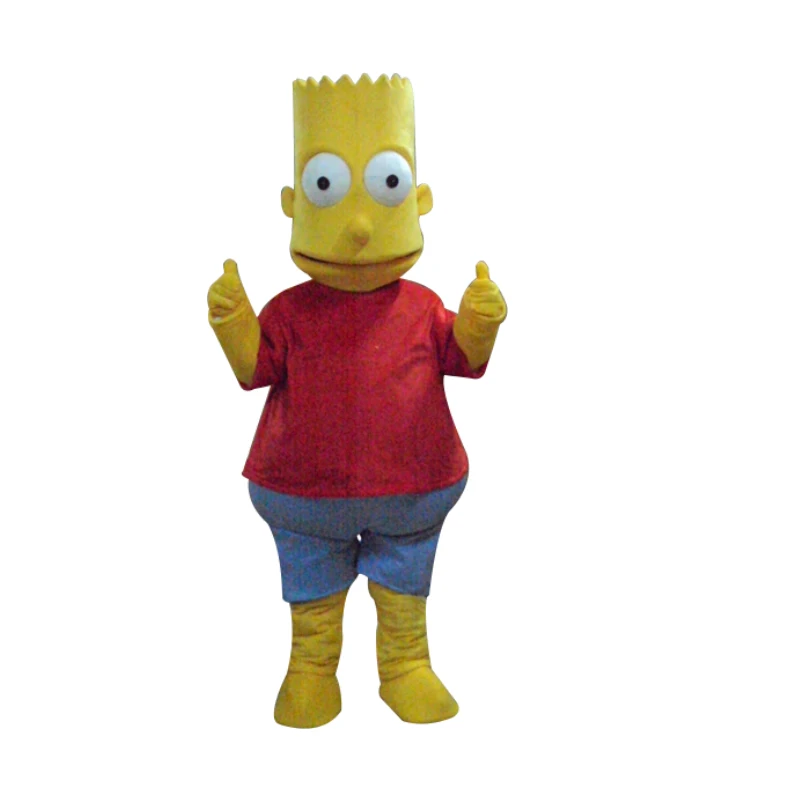 

FREE shipping factory direct Mascot Costume new adult Bart Simpson Mascot Costume fanny party dress