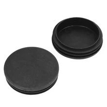 Горячая 12 шт 70 мм Диаметр пластиковая черная круглая вставная трубка настольная ножная заглушка