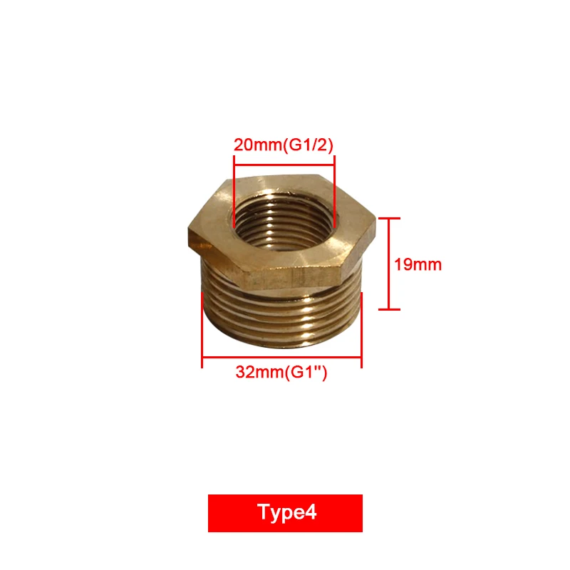 Латунный фитинг для труб 20 мм/25 мм/32 мм обмен Женский Мужской резьбовой фитинг для трубы 1/2 ''3/4'' 1 ''фитинг для водопроводной трубы вилка - Цвет: 4