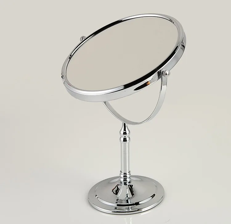 OWOFAN зеркала для ванной 8 дюймов спиннинг рабочего стола с 2 лицом увеличительное 1:3 и 1:1 Макияж Косметический зеркальный стол хромированное зеркало 728L