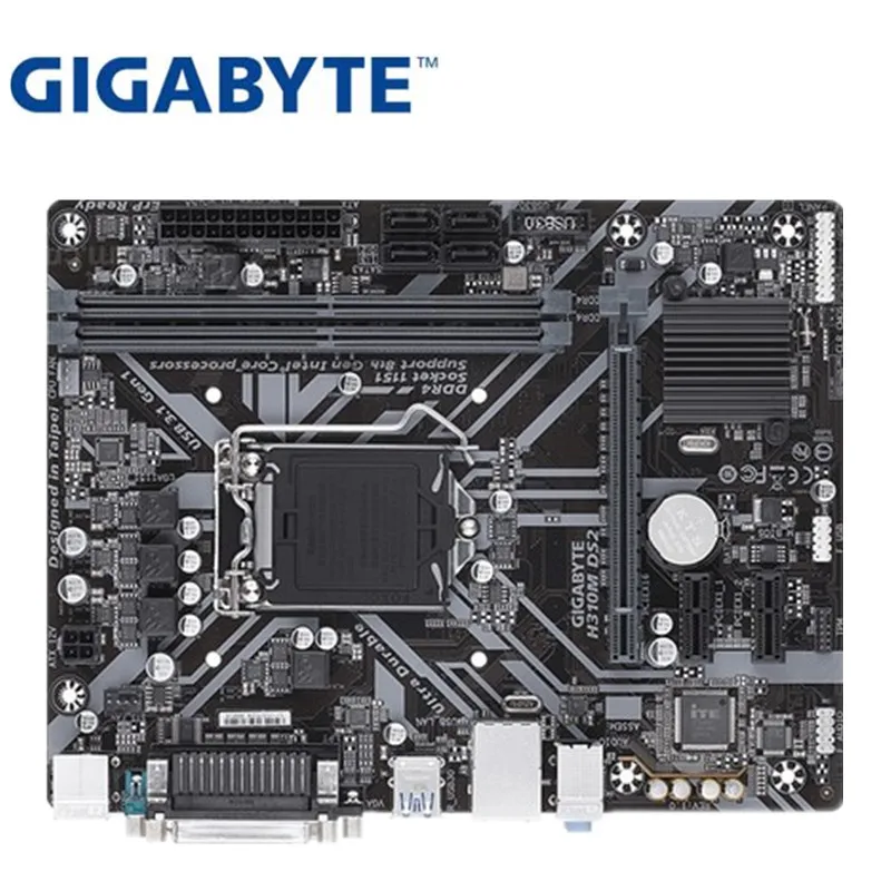 Для Gigabyte GA-H310M-DS2 Оригинальный Новый Материнская плата H310M-DS2 H310M разъем LGA 1151 DDR4 USB3.0
