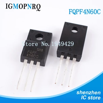 

10PCS/Lot FQPF4N60 FQPF4N60C Triode 4N60 Field Effect Transistor TO-220F New