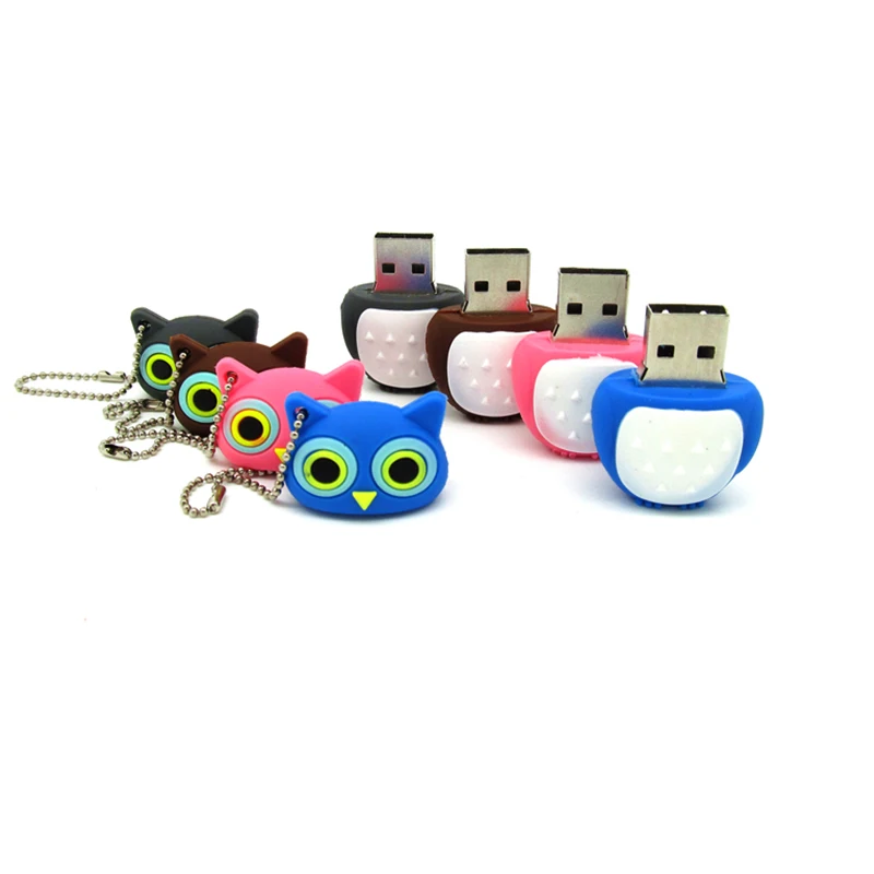USB флеш накопитель карта памяти мультяшной совы 4 гб 8 16 32 64 гб|USB флэш-накопители| |