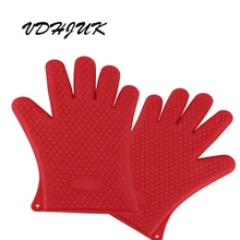 1 пара Перевозка груза падения Прихватки для мангала Принадлежности для шашлыков гриля Пособия по кулинарии Прихватки для мангала термостойкие Прихватки для мангала Кухня выпечки Прихватки для мангала