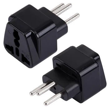 

Universal EURO Brazil Russia Israel Swden 2 Pins 3 Pins Socket to Swiss Switzerland Suisse 3 Pin Travel Power Adapter Plug