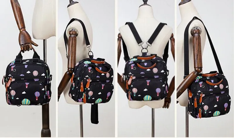MOTOHOOD Baby Diaper Bag Backpack Mother Maternity Bags With Insulation Bag Fashion Hot Air Balloon Printing Baby Bag Organizer  (7)