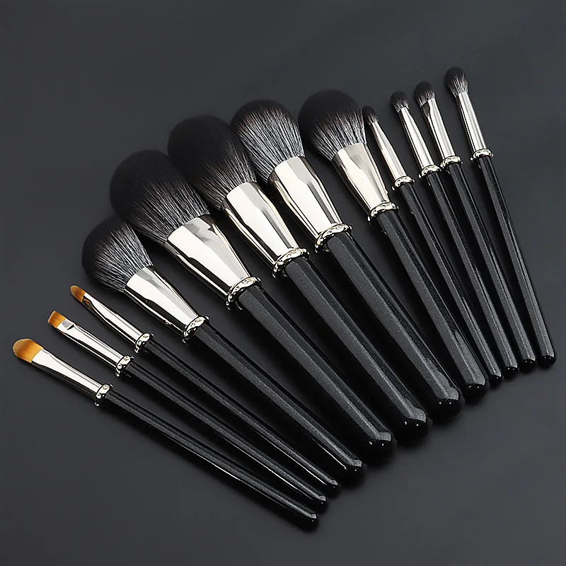 

make up brush kit ,inlaid crystal Cosmetics tool concealer hair brush, delicate Gift high quality makeup brushes