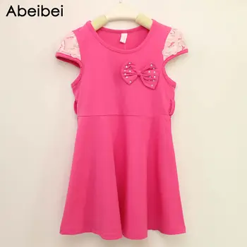 

Summer new girls dress Elegant princess dresses with bowknot Fashion dress freeshipping