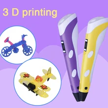 3 D Printing Pen 1.75mm PLA Smart 3 D Pen Drawing Pen 3 D 30Meters Filament For Kids Birthday Creative Gift Design Painting