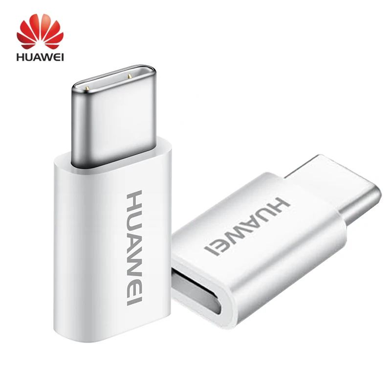 Преобразователь HUAWEI Micro USB в Type C оригинальный кабель адаптер c быстрое зарядное