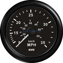 КУС Лодка Спидометр Speed Gauge Морской Давления Трубка Пито Давления Сигналов 0-35MPH 85 мм