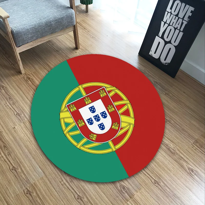 XINTOCH, Национальный ковер в виде флага, плюшевые игрушки, Соединенные Штаты, Испания, Франция, Бразилия, Англия, круглый ковер, фланелевый подарок для детей, Прямая поставка - Цвет: 11