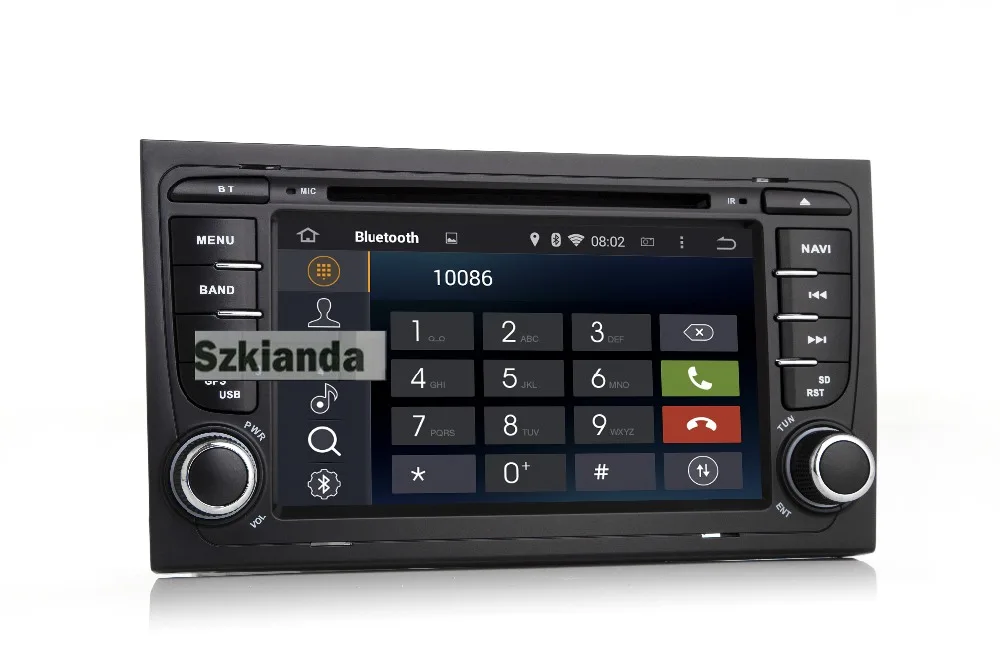 Автомобильный DVD плеер в наличии 7 &quot1024*600 HD 2 Din Android 8 0 для Audi A4 2002 2007 S4 RS4 8E 8F B9 B7 Wifi 4G