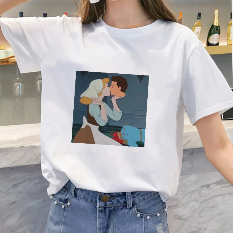 

Funny ulzzang summer short-sleeved T-shirt Korean personality casual loose printed tops