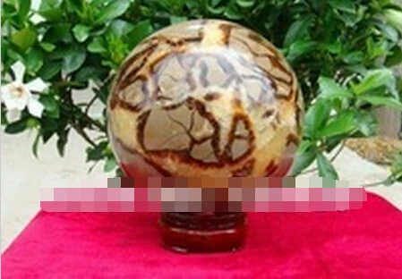 

A 331RARE septarian nodule FOSSIL CRYSTAL SPHERE BALL (0601)