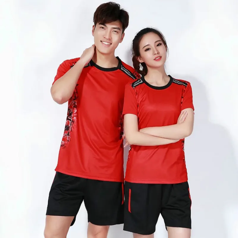 

Short Sleeve Volleyball Suits,Mens and women Team Training Uniforms Table Tennis Shirt Jerseys Sportswear,Badminton Shirt Shorts