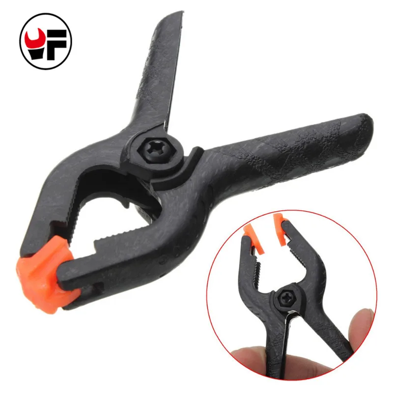 4 Inch Clamps For Woodworking DIY Tools Black Plastic Spring Clamps Clip Tips Set For Paper