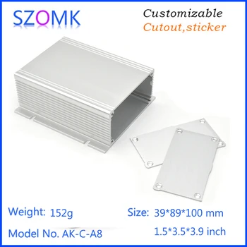 

10pcs a lot DIY Electrical Junction aluminum junction box enclosure Case for Electronics Design PCB 39*89*100mm