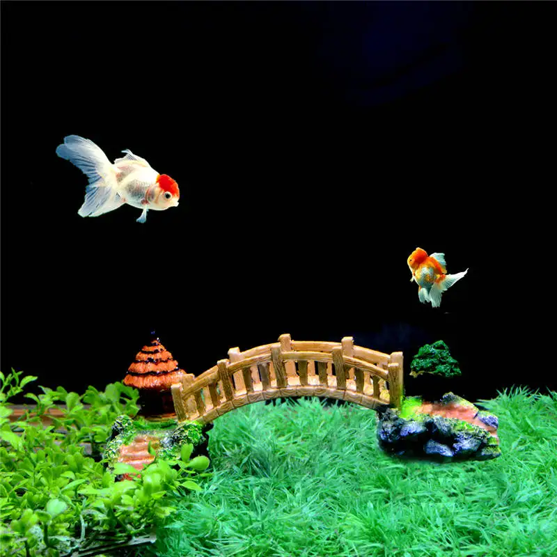 New Aquarium Ancient Bridge Fish Tank Decoration Resin Artificial Arch