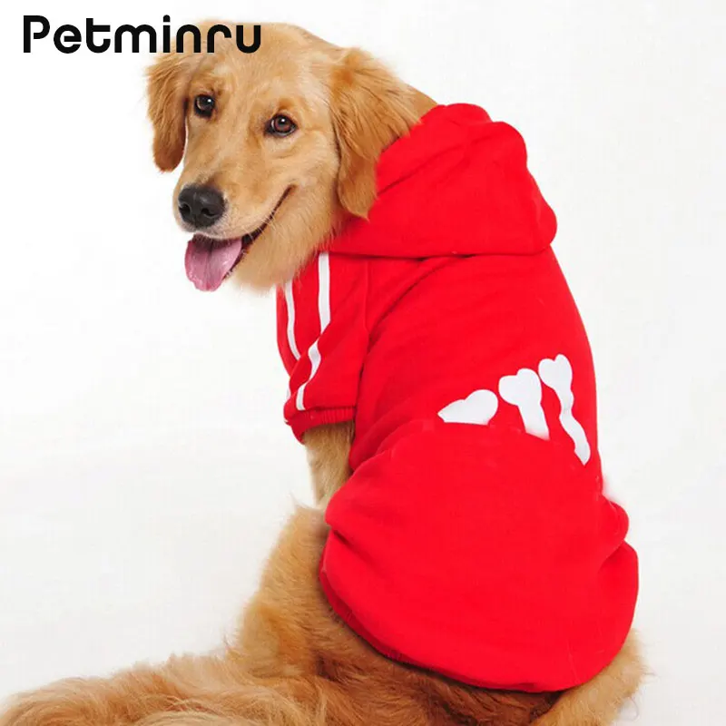 Petminru весна осень Pet Пальто Толстовка Спортивная одежда для больших собак свитер Золотая куртка для ретривера костюм