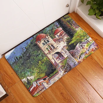 

2017 New Beautiful Creative Rugs Washable Famous Buildings Carpet Mats Bedroom Non-Slip Floor Mats Area rug for living room