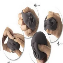 1 Set 4 pcs Gags and Practical Jokes Vent Human Face Ball Decompression Funny Toys Creative